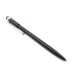 NEUF STYLO BILLE MONTBLANC FIN EN METAL NOIR + BOITE BLACK BALLPOINT PEN