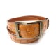 CEINTURE TOD'S T 95 HOMME EN CUIR TRESSE MARRON BROWN BRAIDED LEATHER BELT 300€