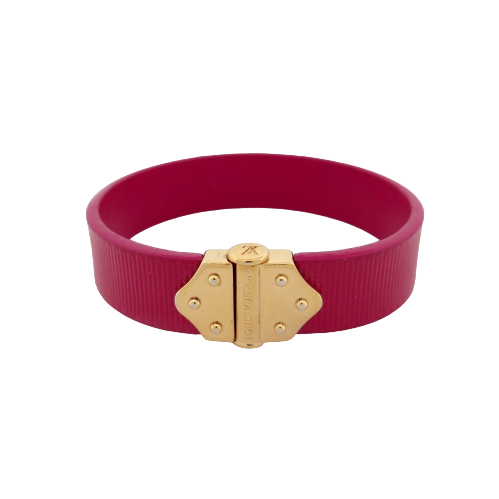 LOUIS VUITTON Femme Bracelet en Cuir en Rouge