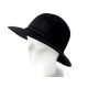 NEUF CHAPEAU HERMES TAILLE 56 CM EN FEUTRE DE LIEVRE NOIR NEW BLACK HAT 365€