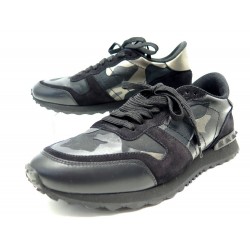 NEUF CHAUSSURES VALENTINO BASKETS ROCKRUNNER CAMOUFLAGE 42.5 SNEAKERS SHOES 650€