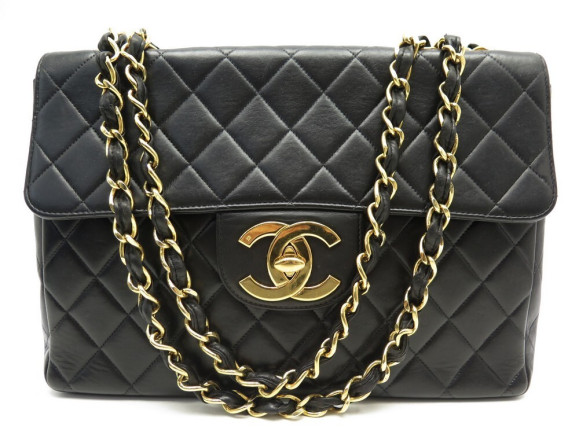 sac a main chanel timeless jumbo cuir matelasse noir