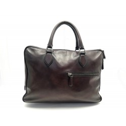 SACOCHE BERLUTI CARTABLE UN JOUR 41CM CUIR PATINE MARRON LEATHER BRIEFCASE 3100€