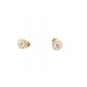 NEUF BOUCLES D'OREILLES PUCES DIAMANTS 0.83CT OR JAUNE GOLD DIAMONDS EARRINGS