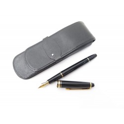 STYLO PLUME MONTBLANC MEISTERSTUCK CLASSIQUE DORE NOIR + ETUI FOUNTAIN PEN 765€