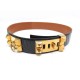 CEINTURE HERMES MEDOR COLLIER DE CHIEN T90 CUIR DE CROCODILE POROSUS BELT 3750€