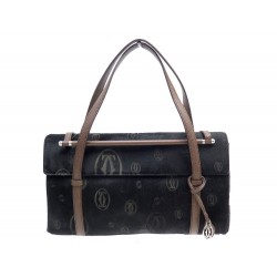 SAC A MAIN CARTIER MONOGRAMME EN CUIR POULAIN NOIR PONY HAIR LEATHER BAG 1250€