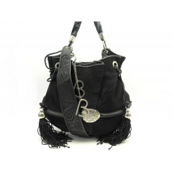 NEUF SAC A MAIN LANCEL BRIGITTE BARDOT BB BANDOULIERE EN TISSU NOIR HANDBAG 890€