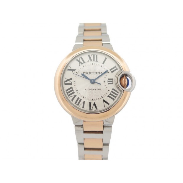 NEUF MONTRE CARTIER BALLON BLEU W2BB0032 33MM ACIER OR ROSE W2BB0032 WATCH 9700€