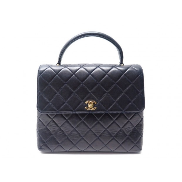 VINTAGE SAC A MAIN CHANEL RABAT TIMELESS POIGNEE CUIR MATELASSE HANDLE BAG 7150€