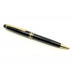 STYLO BILLE MONTBLANC MEISTERSTUCK CLASSIQUE DORE 10883 RESINE NOIR + BOITE 395€