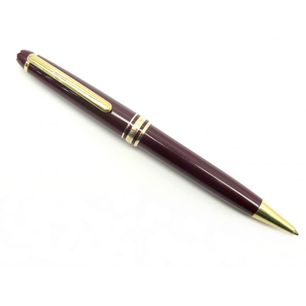 STYLO BILLE MONTBLANC MEISTERSTUCK CLASSIQUE DORE RESINE BORDEAUX BALLPOINT 395€