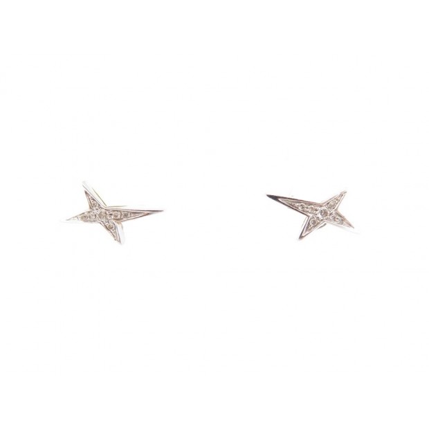 BOUCLES D'OREILLES MAUBOUSSIN FRENCH VALENTINE EN OR BLANC ET DIAMANTS 920€