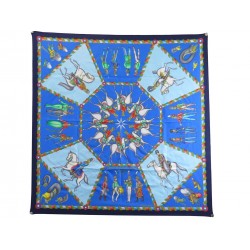 VINTAGE FOULARD HERMES L'ARMEE IMPERIALE RUSSE DE 1816 A 1916 CARRE 90 SOIE 460€