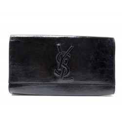 NEUF SAC A MAIN YVES SAINT LAURENT 203855 BELLE DE JOUR EN CUIR VERNI NOIR 810€