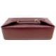 VINTAGE TROUSSE DE TOILETTE HERMES POCHE CLOCHE CUIR BOX ROUGE BORDEAUX TOILETRY