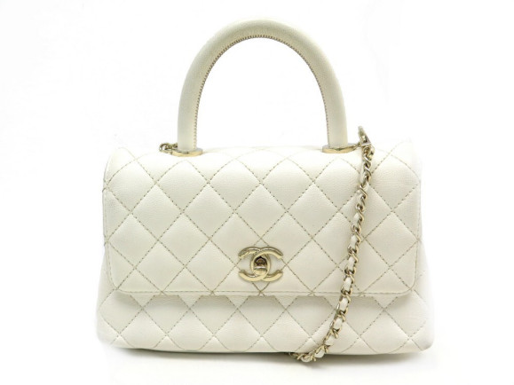 sac a main chanel coco handle pm en cuir caviar