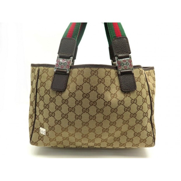 SAC A MAIN GUCCI SHERRY LINE GG HORSEBIT 145810 TOILE MONOGRAMMEE HANDBAG 890€