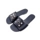 CHAUSSURES HERMES SANDALES DUNE 39 MEDOR COLLIER DE CHIEN CUIR NOIR SHOES 740€