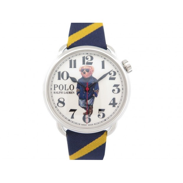 NEUF MONTRE RALPH LAUREN NAUTIQUE POLO BEAR 42 MM AUTOMATIQUE STEEL WATCH 2010€