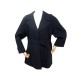 NEUF MANTEAU HERMES AVEC CEINTURE T 38 M EN CACHEMIRE NOIR CASHMERE COAT 6300€