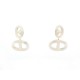BOUCLES D'OREILLES HERMES FARANDOLE EN ARGENT MASSIF + POCHON SILVER EARRINGS