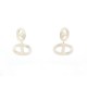 BOUCLES D'OREILLES HERMES FARANDOLE EN ARGENT MASSIF + POCHON SILVER EARRINGS