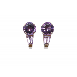 NEUF BOUCLES D'OREILLES MAUBOUSSIN LIBRE ET SENSUELLE OR AMETHYSTE 2.7CT 2010€