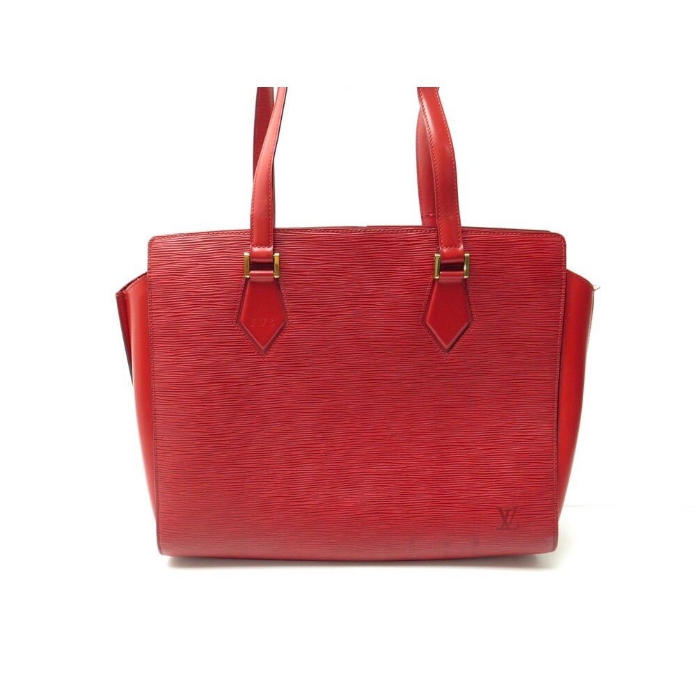 Louis Vuitton Duplex Red Leather Shoulder Bag (Pre-Owned)