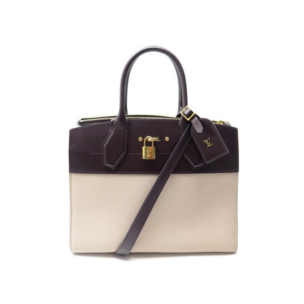 NEUF SAC A MAIN LOUIS VUITTON STEAMER MM M55347 CUIR BANDOULIERE PURSE 3300€