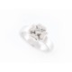 BAGUE CHANEL TREFLE DIAMANT SOLITAIRE 0.15CT EN OR BLANC T50 DIAMOND RING 4500€