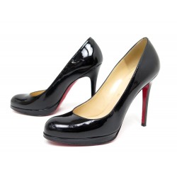 NEUF CHAUSSURES CHRISTIAN LOUBOUTIN 3080746 SIMPLE PUMP 38.5 CUIR VERNIS 645€
