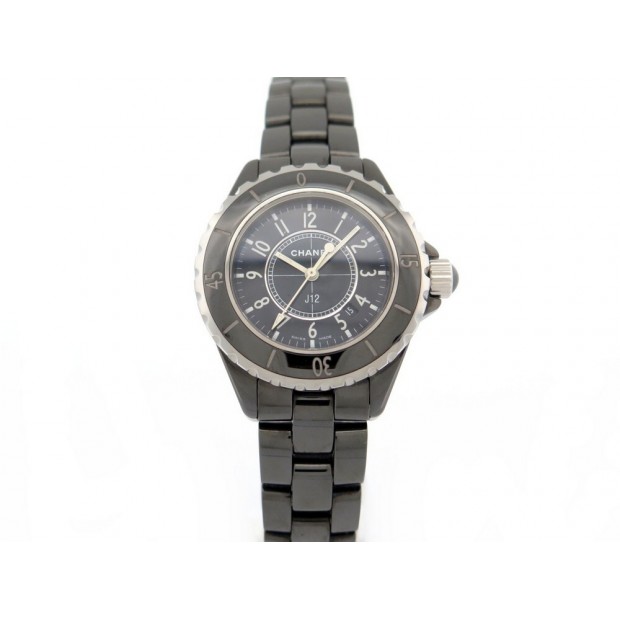 MONTRE CHANEL J12 H5695 QUARTZ 33 MM EN CERAMIQUE NOIR BLACK WATCH 5700€