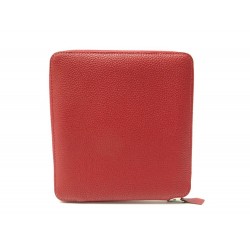 NEUF POCHETTE HERMES PORTE-CD ZIP EN CUIR TOGO ROUGE GARANCE LEATHER POUCH 730€