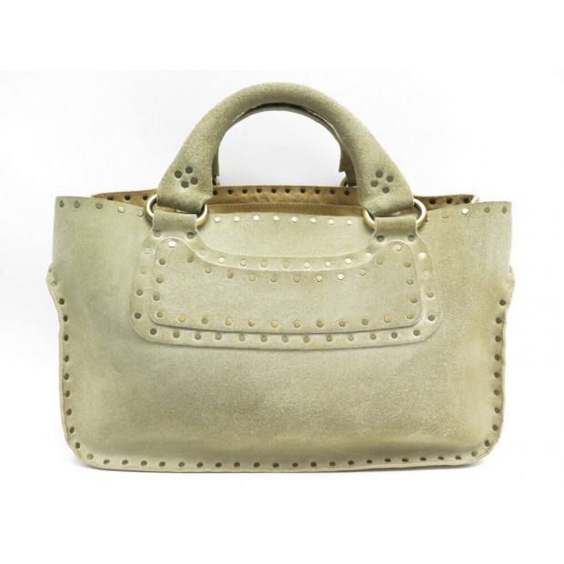 SAC A MAIN CELINE BOOGIE EN DAIM VEAU VELOURS BEIGE DEER HANDBAG PURSE 990€