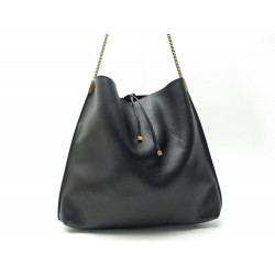 NEUF SAC A MAIN SAINT LAURENT SUZANNE 600281 EN CUIR NOIR LEATHER HAND BAG 1100€