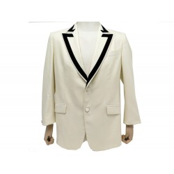 VESTE GUCCI BLAZER BLIND FOR LOVE 48 M EN LAINE & COL VELOURS WOOL JACKET 2500€