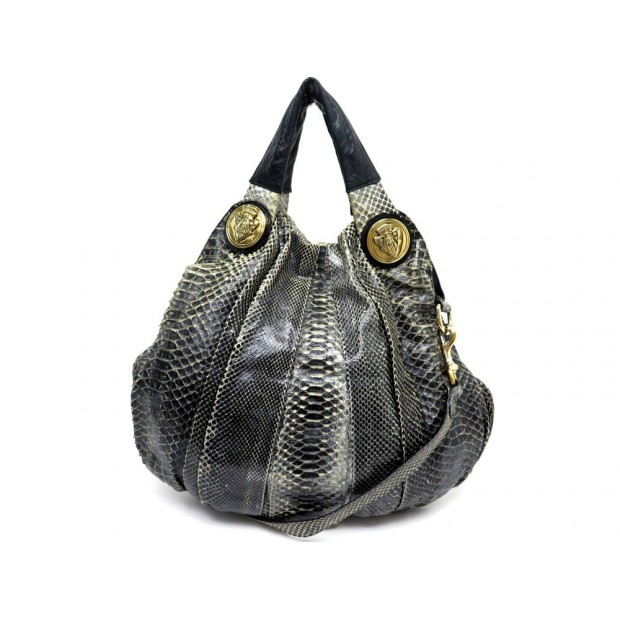 SAC A MAIN GUCCI HYSTERIA 197017 CABAS EN CUIR DE PYTHON BICOLORE HAND TOTE BAG