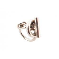 BAGUE HERMES CROISETTE GM TAILLE 52 ARGENT 925 H104587B BOITE SILVER RING 440€