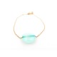 NEUF BRACELET MORGANNE BELLO FRIANDISE COUSSIN EN OR JAUNE ET AMAZONITE NEW 400€