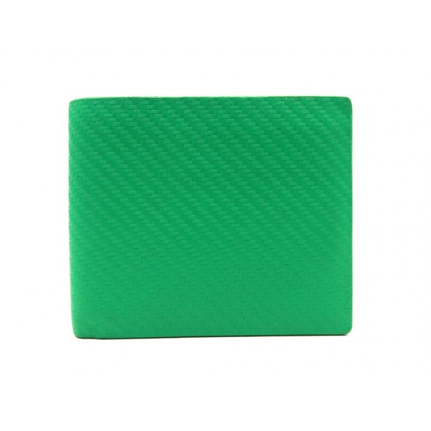 NEUF PORTEFEUILLE DUNHILL CHASSIS L2W53P PORTE CARTE CUIR VERT BOITE WALLET 315€