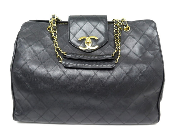 sac de voyage a main chanel oversize fermoir