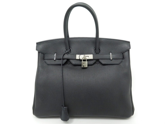 sac a main hermes birkin 35 en cuir togo noir