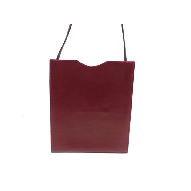 NEUF SAC A MAIN HERMES ONIMETOU EN CUIR BORDEAUX POCHETTE HAND BAG PURSE 1340€