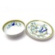 LOT HERMES TOUCANS PLAT 32CM + SALADIER 24CM EN PORCELAINE BLANC BOWL PLATE