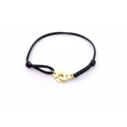 BRACELET DINH VAN MENOTTES R10 341102 EN OR JAUNE 18K CORDON NOIR 850€