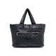 SAC A MAIN CHANEL COCOON CABAS 50CM NYLON MATELASSE NOIR TOTE HAND BAG 2400€