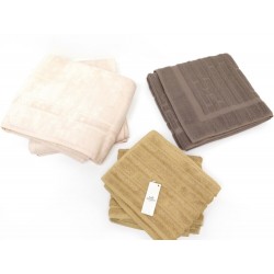 NEUF LOT 5 SORTIES DE BAIN SERVIETTES DE TOILETTE TAPIS BAIN HERMES COTON BATH