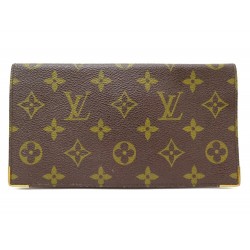 VINTAGE PORTE CHEQUIER LOUIS VUITTON TOILE MONOGRAM CANVAS CHECKBOOK HOLDER 420€