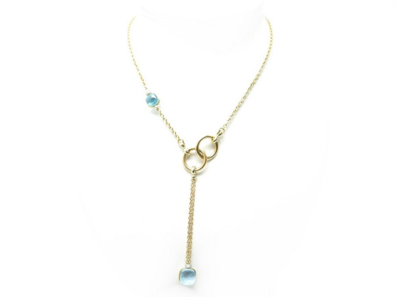  collier pomellato nudo 53 cm topaze or jaune et